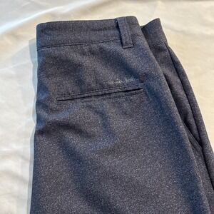 Travis Mathew Golf Shorts Mens Size 30 Solid‎ Blue Chino Performance Poly Blend